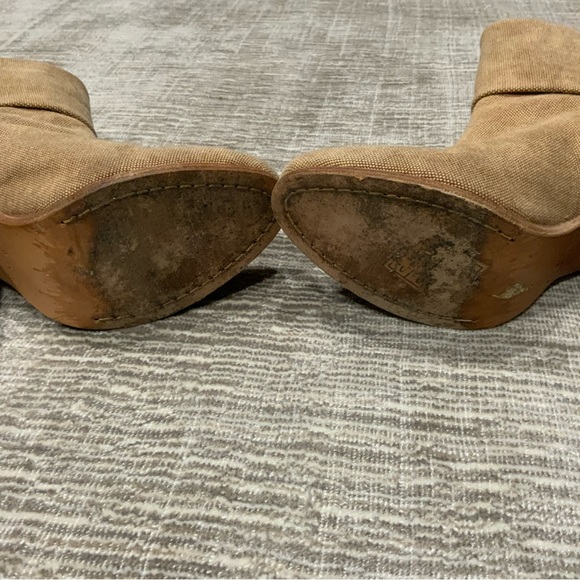 Rag and Bone camel canvas ankle boots. Size 6 - Picture 4 of 4